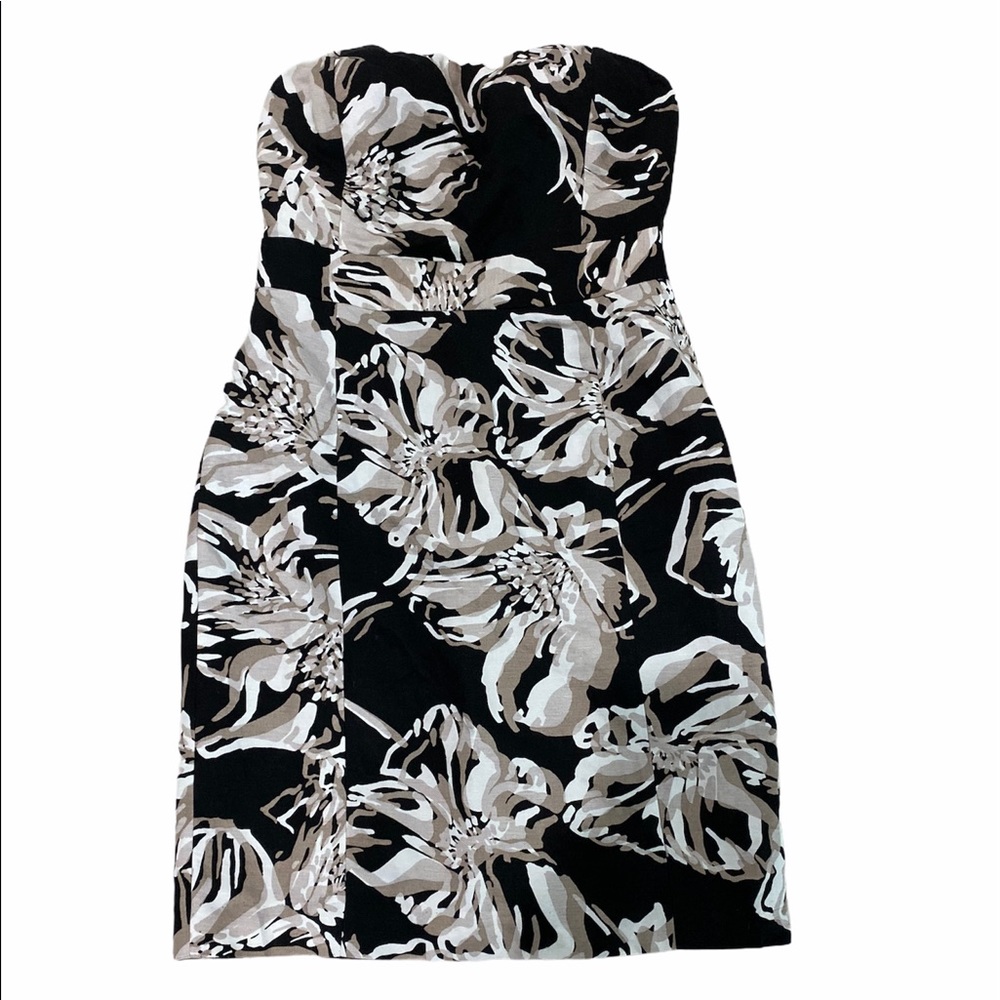 New Banana Republic Floral Strapless Dress Size 6P